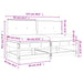 Middenbanken Met Kussens 2 St Massief Grenenhout Wit 1 Wit grenenhout 2x midden