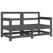 Tuinstoelen 2 St Met Kussens Massief Grenenhout Grijs 1 Grijs grenenhout Tweezitsbank