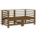 Hoekbanken 2 St Met Kussens Massief Grenenhout Honingbruin 1 Honingbruin grenenhout 2x hoek
