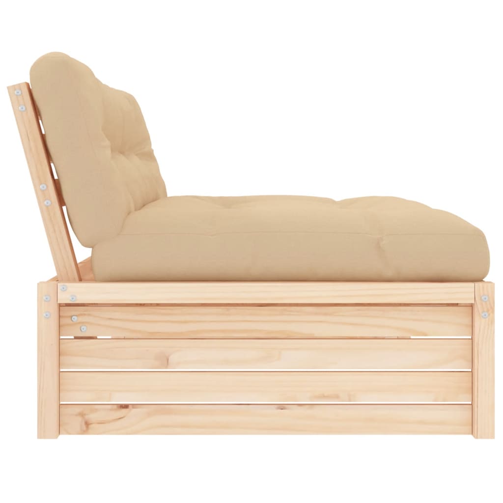 Middenbank 120X80 Cm Massief Grenenhout Natuurlijk grenenhout