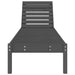 Ligbedden 2 st 199,5x60x74 cm massief grenenhout grijs