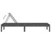 Ligbedden 2 st 199,5x60x74 cm massief grenenhout grijs