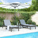 Ligbedden 2 st 199,5x60x74 cm massief grenenhout grijs