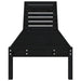 Ligbedden 2 st 199,5x60x74 cm massief grenenhout zwart