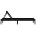 Ligbedden 2 st 199,5x60x74 cm massief grenenhout zwart