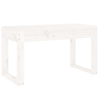 Tuinbank 80x38x45 cm massief grenenhout wit