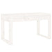 Tuinbank 80x38x45 cm massief grenenhout wit