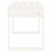 Tuinbank 80x38x45 cm massief grenenhout wit