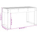 Tuinbank 80x38x45 cm massief grenenhout wit