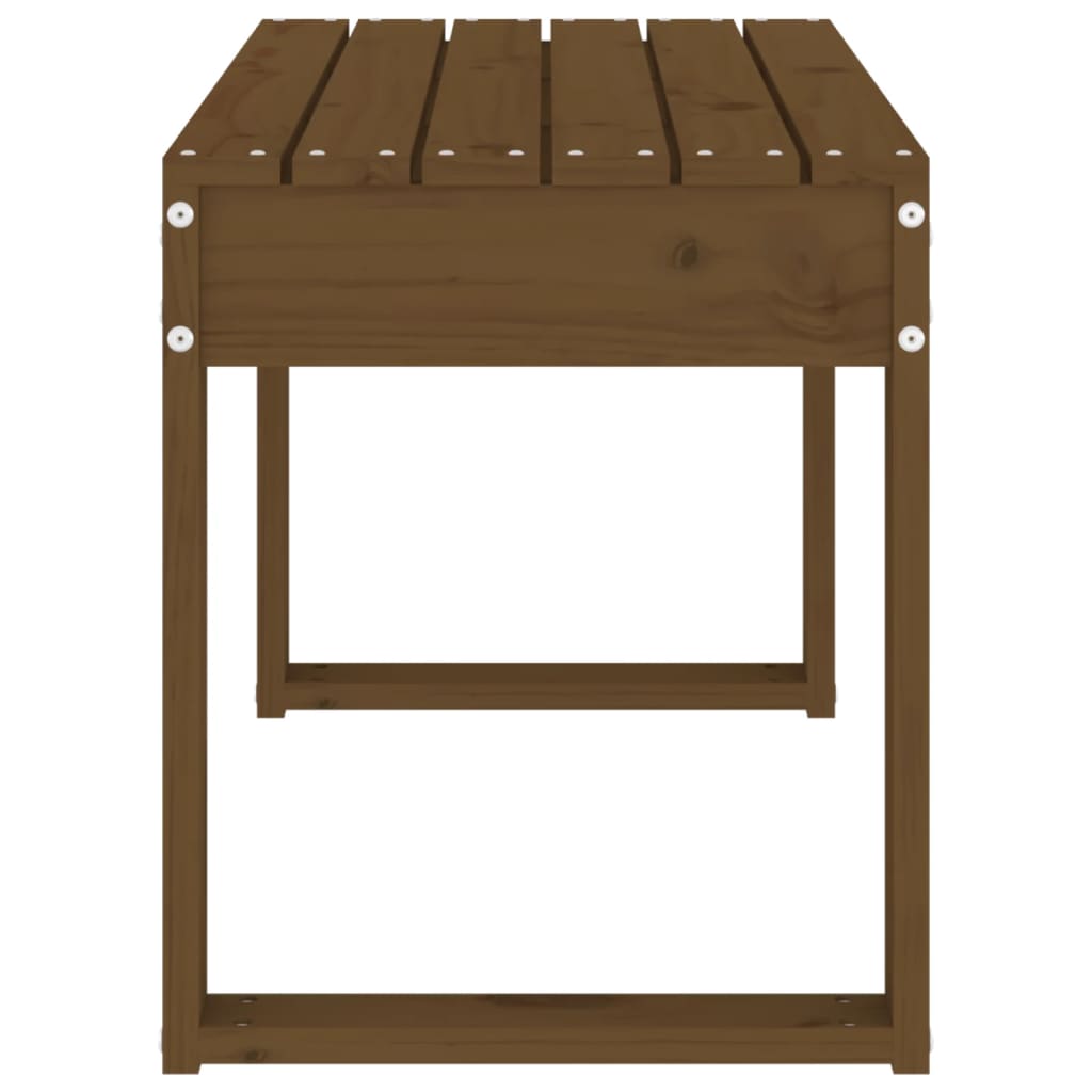 Tuinbank 80x38x45 cm massief grenenhout honingbruin