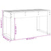 Tuinbank 80x38x45 cm massief grenenhout honingbruin