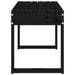 Tuinbank 80x38x45 cm massief grenenhout zwart