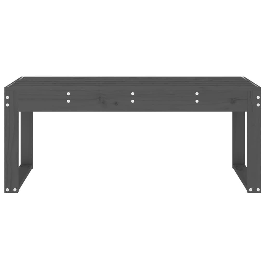 Tuinbank 110x38x45 cm massief grenenhout grijs