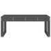 Tuinbank 110x38x45 cm massief grenenhout grijs