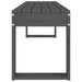 Tuinbank 110x38x45 cm massief grenenhout grijs