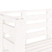 Tuinbankje 111,5x53x71 cm massief grenenhout wit