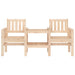 Tuinbank met tafel 2-zits massief grenenhout