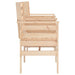 Tuinbank met tafel 2-zits massief grenenhout