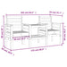 Tuinbank met tafel 2-zits massief grenenhout