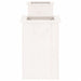 Bankje met plantenbakken 184,5x39,5x56,5 cm grenenhout wit