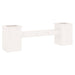 Bankje met plantenbakken 184,5x39,5x56,5 cm grenenhout wit