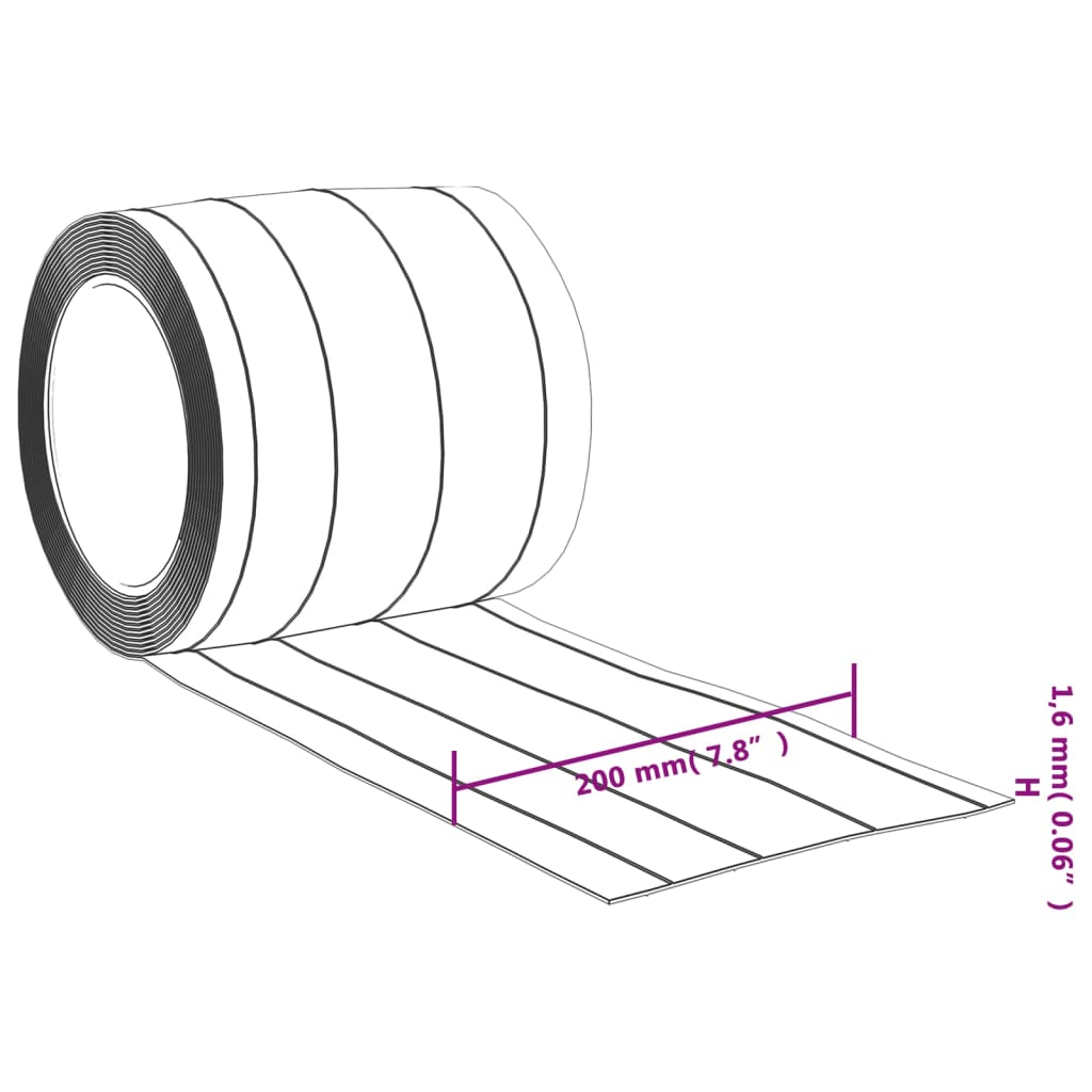 Deurgordijn 200x1,6 mm 25 m PVC transparant