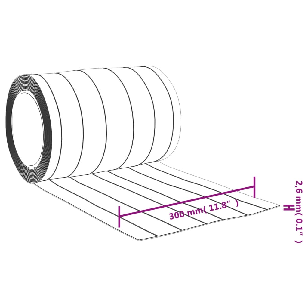 Deurgordijn 300x2,6 mm 10 m PVC transparant