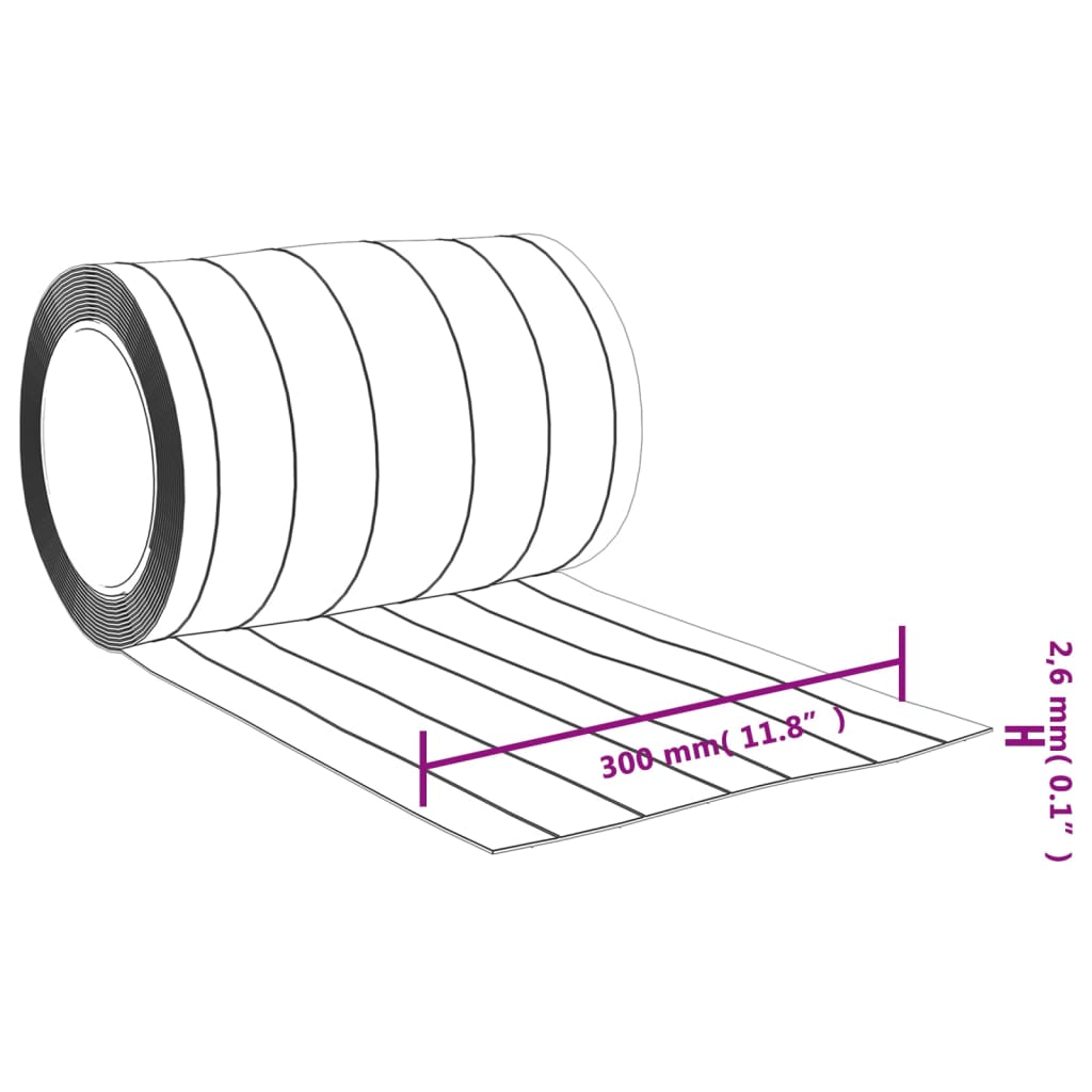 Deurgordijn 300x2,6 mm 25 m PVC transparant