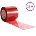 Deurgordijn 200x1,6 mm 25 m PVC rood