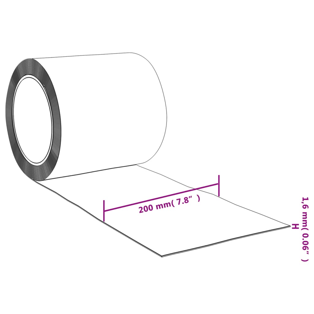 Deurgordijn 200x1,6 mm 50 m PVC rood