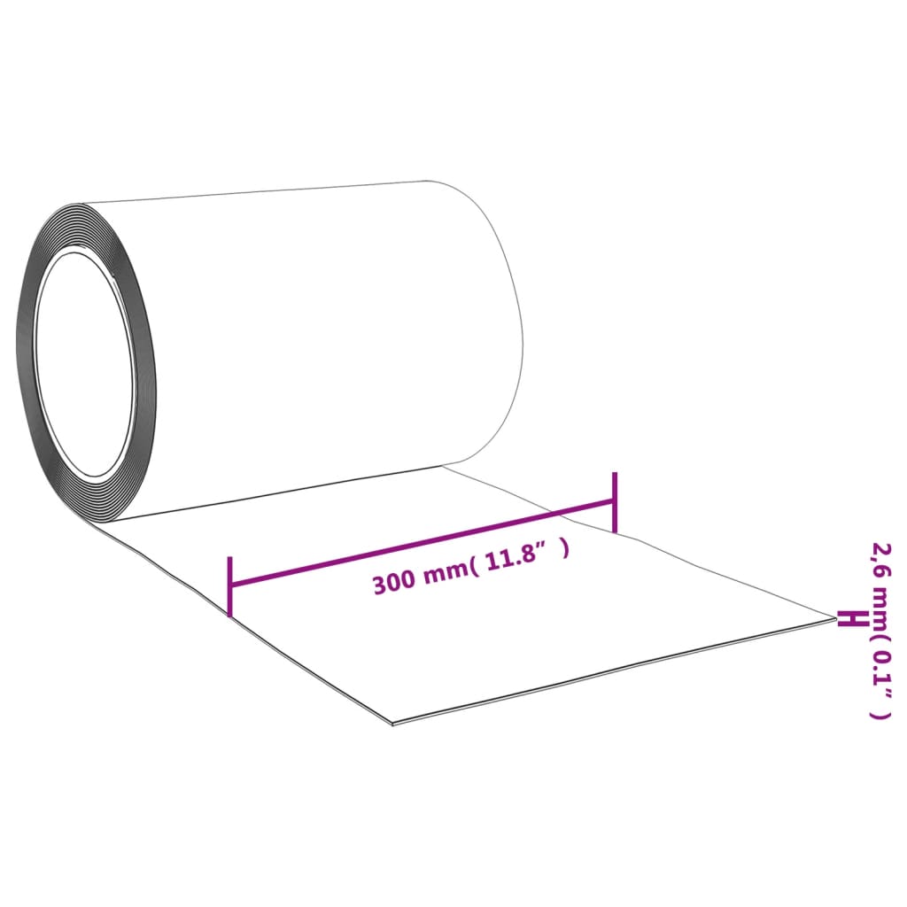 Deurgordijn 300x2,6 mm 10 m PVC rood