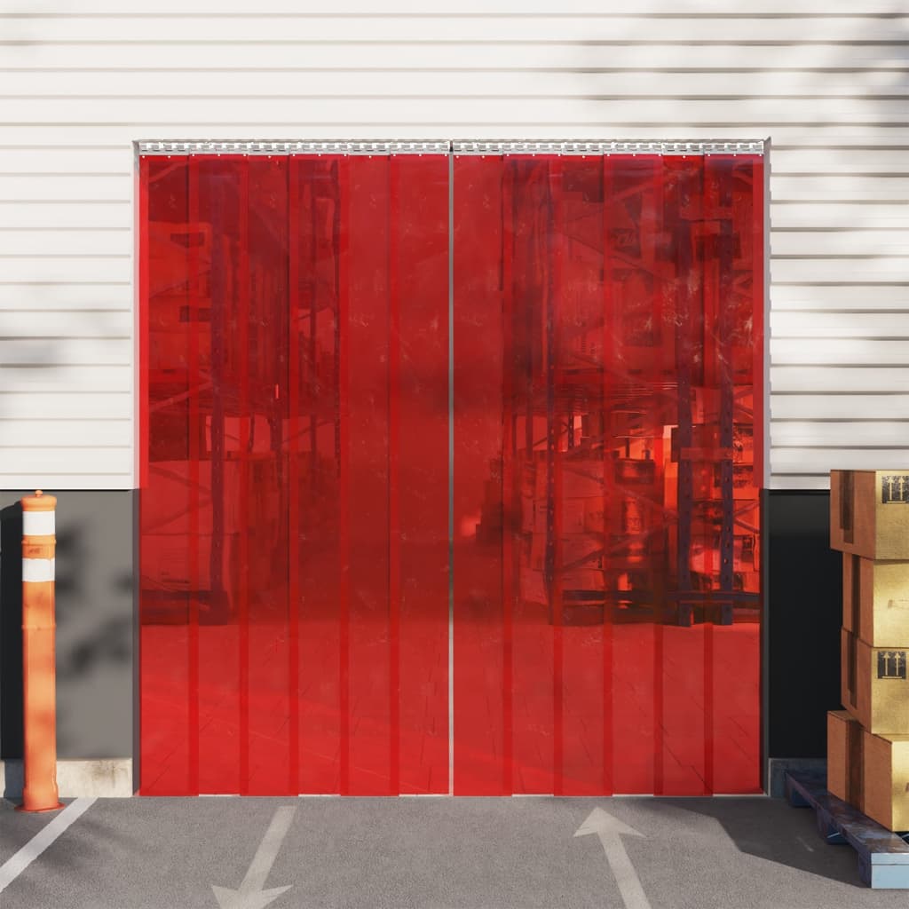 Deurgordijn 300x2,6 mm 10 m PVC rood