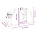 Tuinkas met stalen frame 6 m² 3x2x2 m