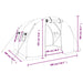 Tuinkas met stalen frame 6 m² 3x2x2 m