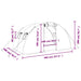 Tuinkas met stalen frame 8 m² 4x2x2 m