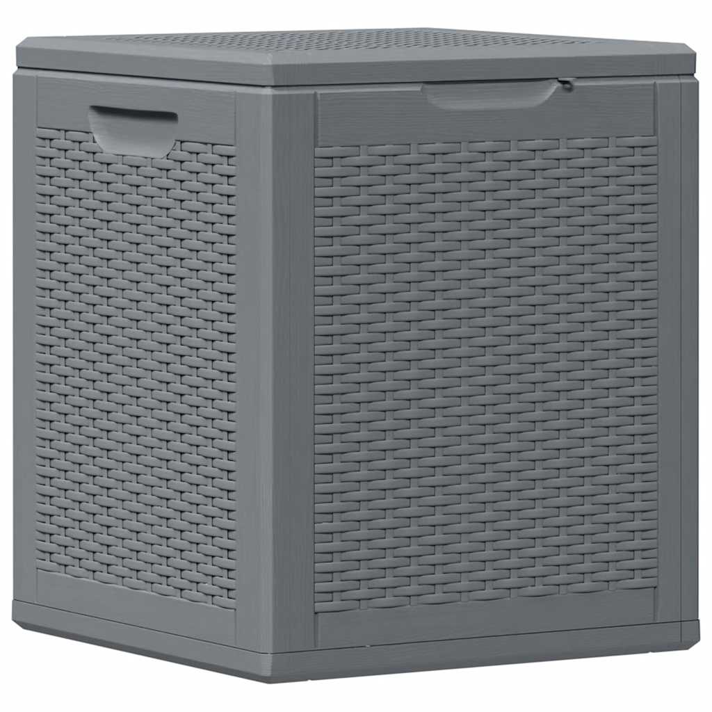 Tuinbox 90 L PP rattan grijs