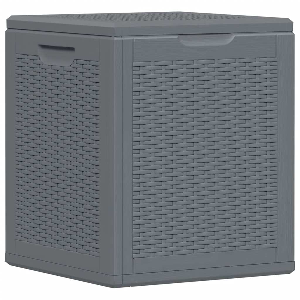 Tuinbox 90 L PP rattan grijs