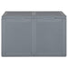 Tuinbox 180 L PP rattan grijs