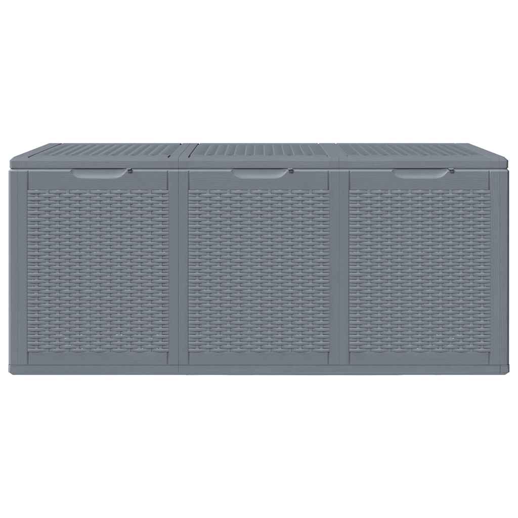 Tuinbox 270 L PP rattan grijs