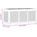 Tuinbox 270 L PP rattan grijs