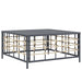 3-delige Loungeset met kussens poly rattan antracietkleurig