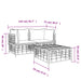 3-delige Loungeset met kussens poly rattan antracietkleurig