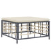 4-delige Loungeset met kussens poly rattan antracietkleurig