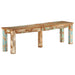 Bank 160x35x46 cm Massief gerecycled hout