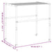 Droogrek 83x(50-55)x(40-85) cm aluminium