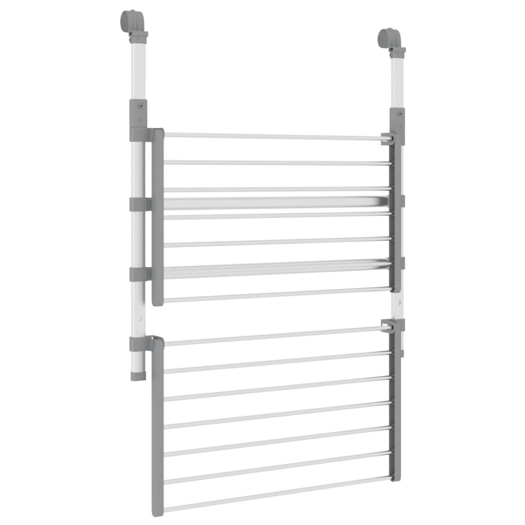 Droogrek voor balkon 54x25x42 cm aluminium