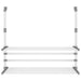 Droogrek voor balkon 89x25x(60-95) cm aluminium
