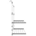 Droogrek voor balkon 89x25x(60-95) cm aluminium