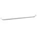 Gordijnrails 2 st 40-60 cm aluminium wit en zilverkleurig