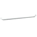 Gordijnrails 2 st 60-105 cm aluminium wit en zilverkleurig